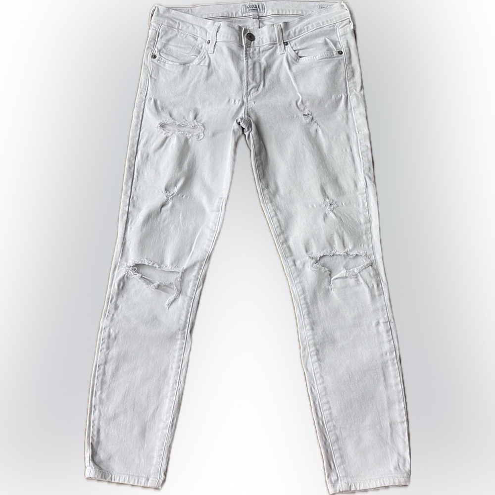 Agolde White Ankle & Cropped Jeans